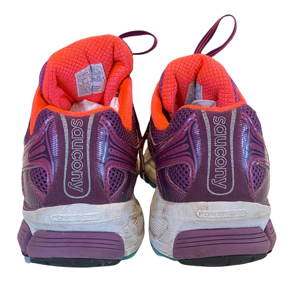 Saucony Ride 6 purple pink cross trainer running shoes sneakers 8 - Picture 8 of 11